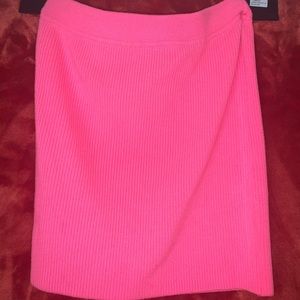 Neon pink tube top